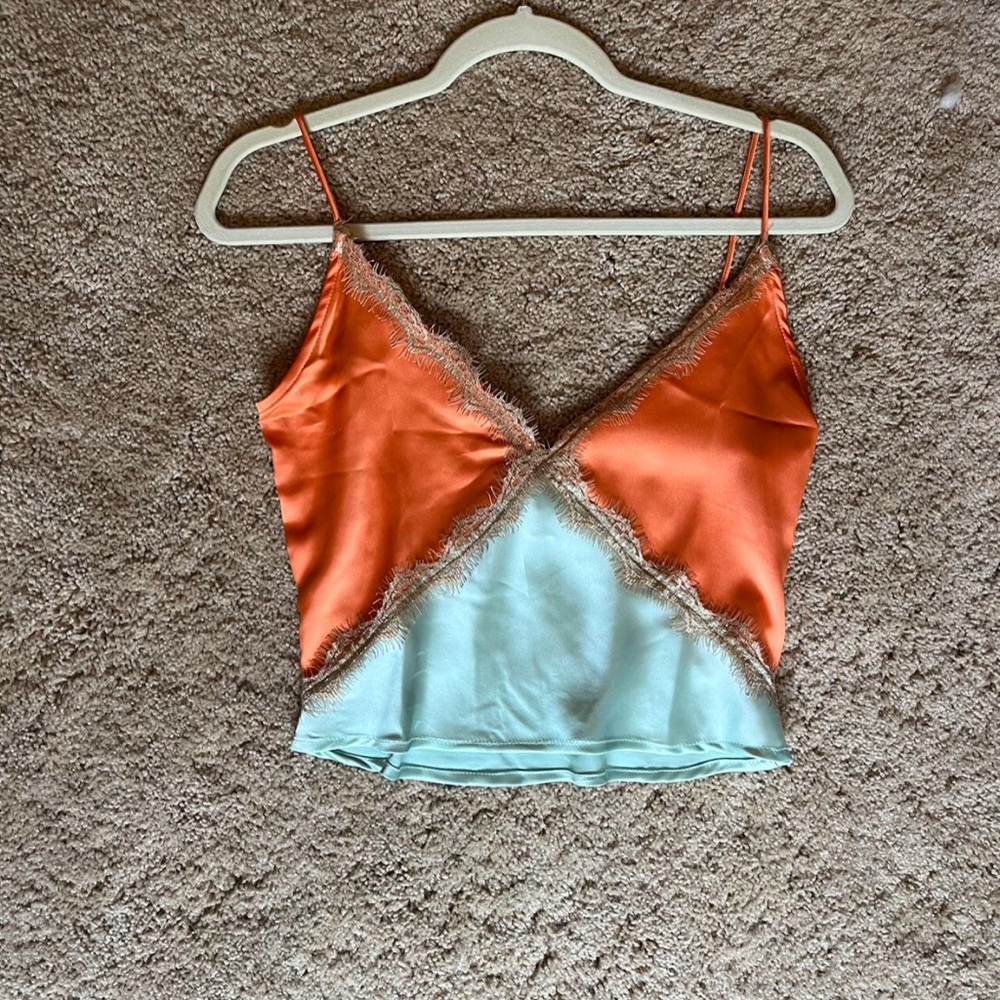 Verge girl satin lace cami